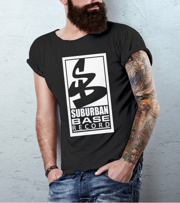 Suburban Base Records Logo Design SB T-Shirt