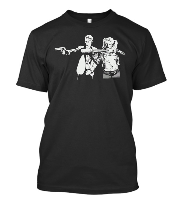 Suicide Fiction Pulp Style Characters With Guns T-Shirt