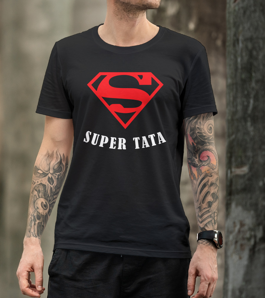 Super Tata Superman Shield T-Shirt