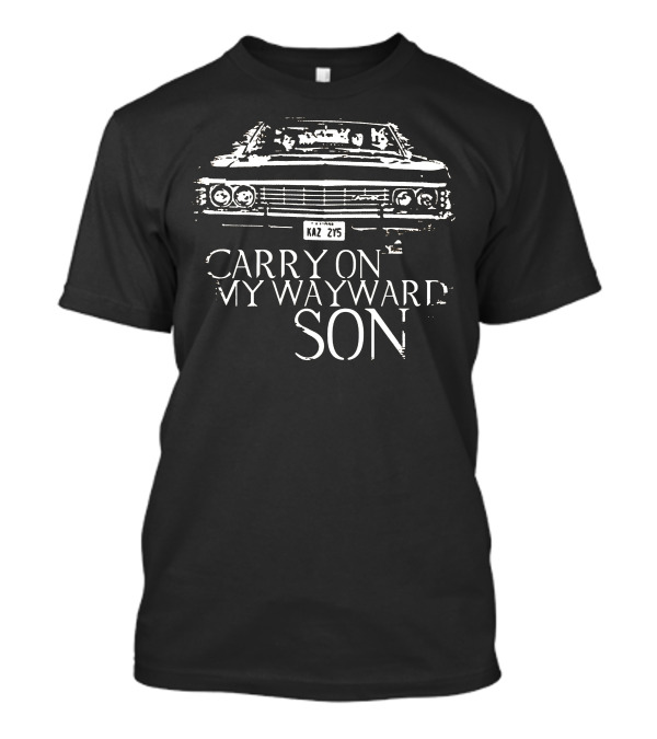 Supernatural Dean Winchester Impala Carry On My Wayward Son T-Shirt