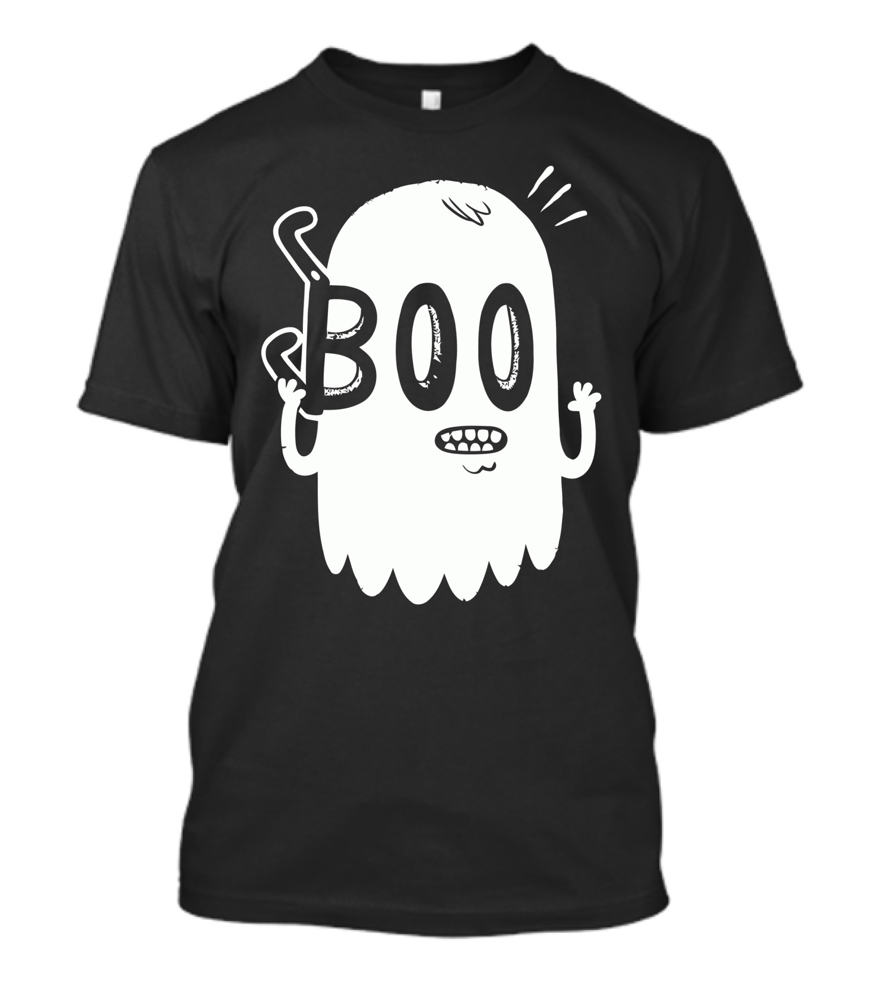 Boo Awkward Ghost Holding Eyeglasses T-Shirt