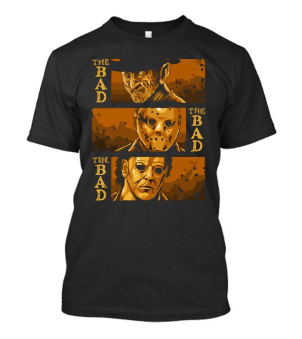 The Bad Horror Villains Trio Classic Cinema Icons T-Shirt