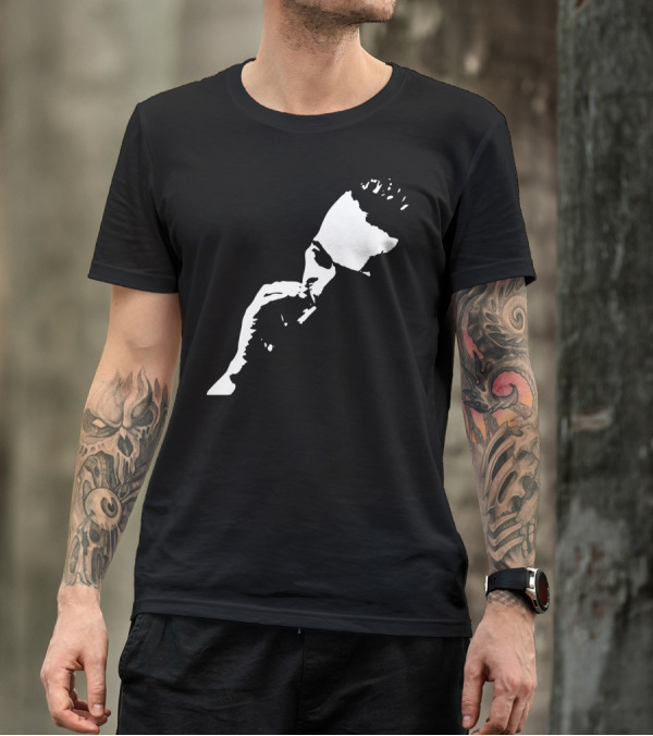 The Clash Joe Strummer Silhouette Portrait Iconic Image T-Shirt