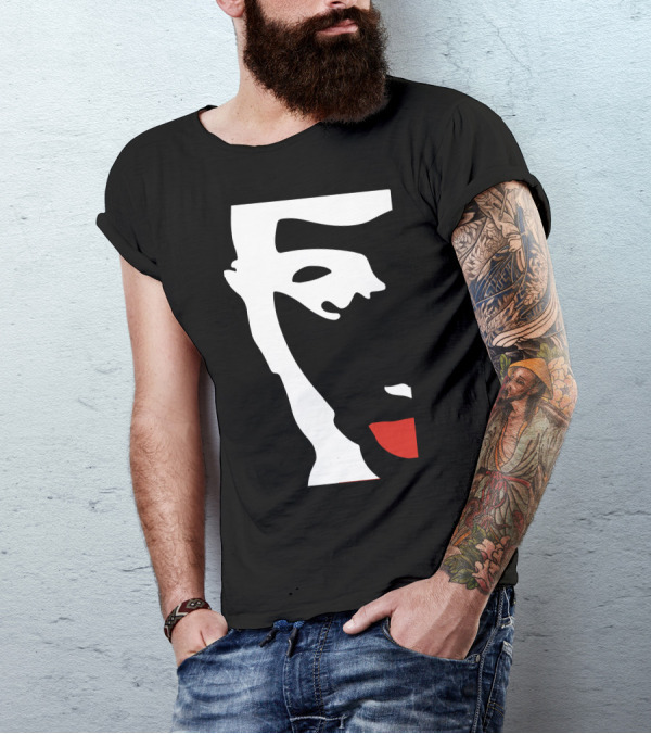 The Courteeners Band Silhouette Red Lips T-Shirt