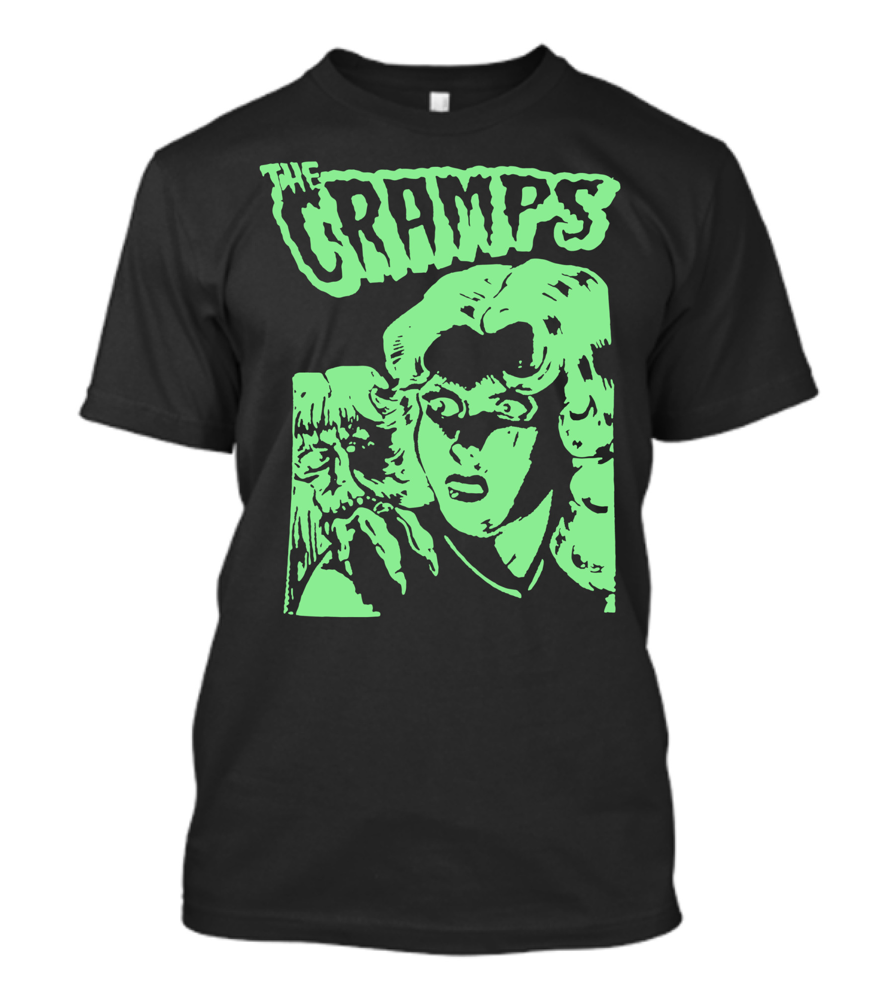 The Cramps Vintage Horror Comic Style Monster Woman T-Shirt
