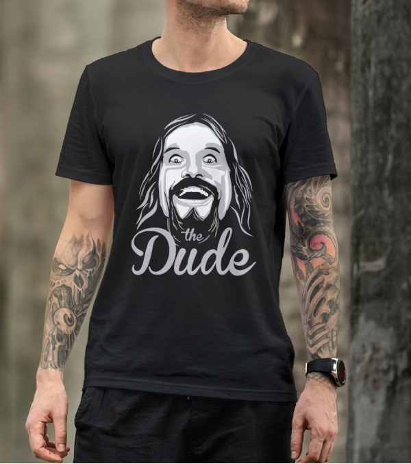 The Big Lebowski The Dude Lebowski Character Face T-Shirt