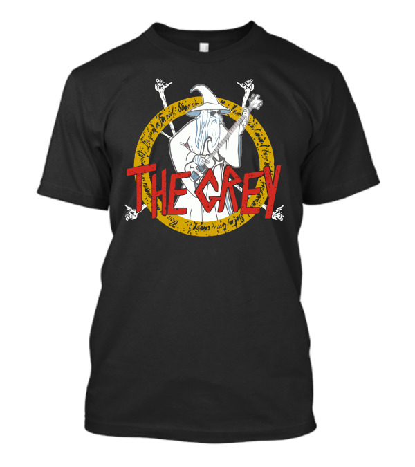 The Grey Wizard Guitar In Enchanted Circle T-Shirt