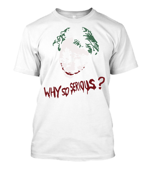 Joker Why So Serious Iconic Villain Face T-Shirt