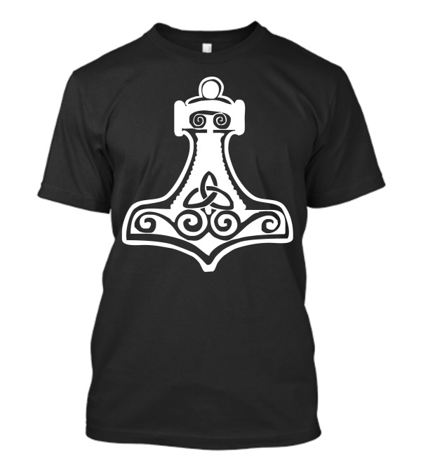 Thors Hammer Triquetra Viking Norse Fashion Retro Cool T-Shirt