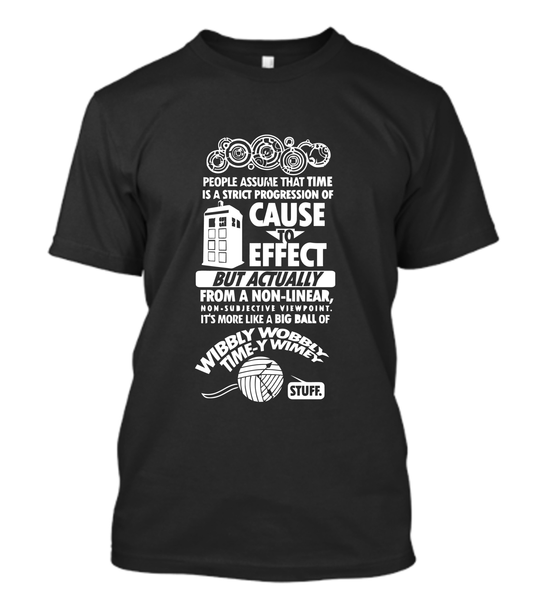 Doctor Who Wibbly Wobbly Timey Wimey TARDIS Stuff T-Shirt