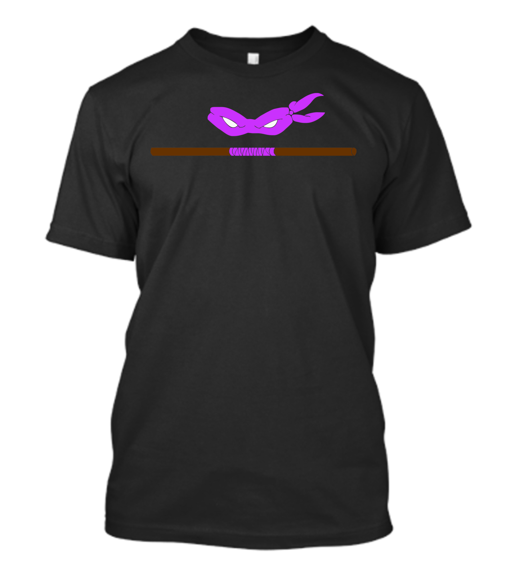 Teenage Mutant Ninja Turtles Donatello Purple Mask And Bo Staff T-Shirt