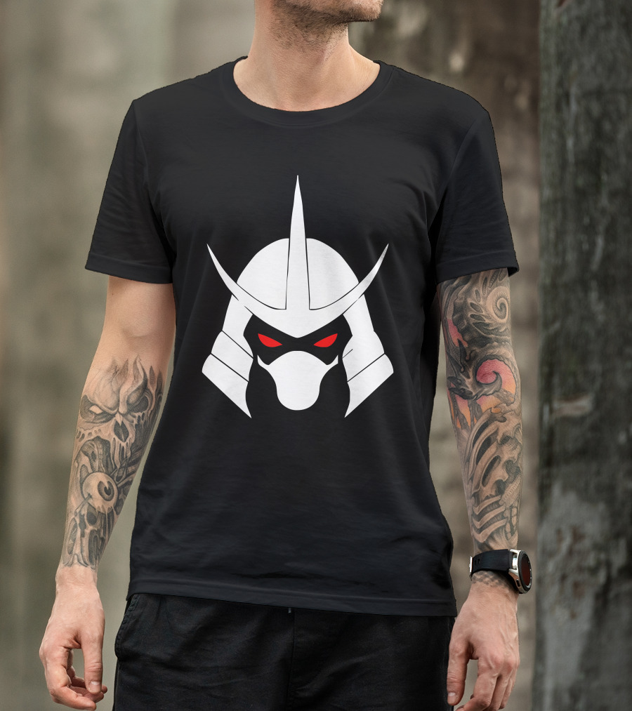 Tmnt Teenage Mutant Ninja Turtles Shredder Helmet Iconic Metallic T-Shirt