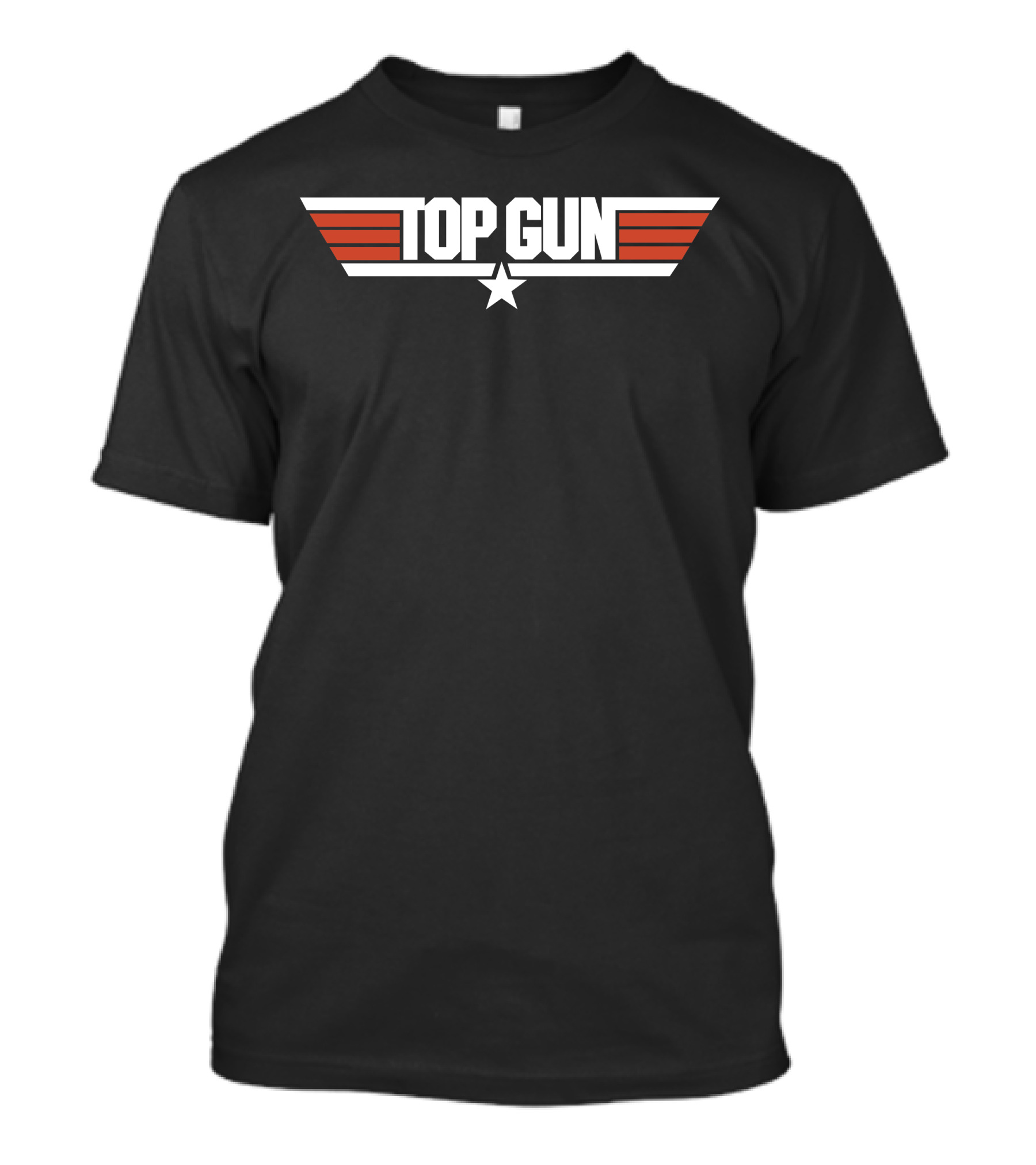 Top Gun Logo Star Red Stripes T-Shirt