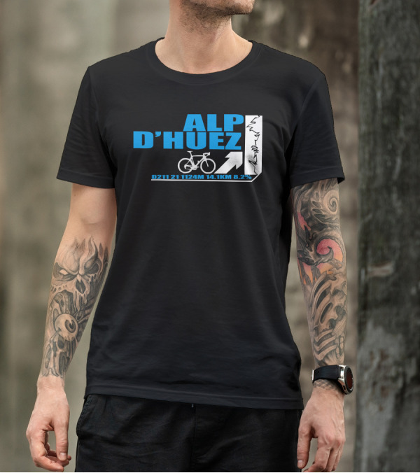 ALP D'HUEZ D211 21 1124M 14.1KM 8.2% T-Shirt