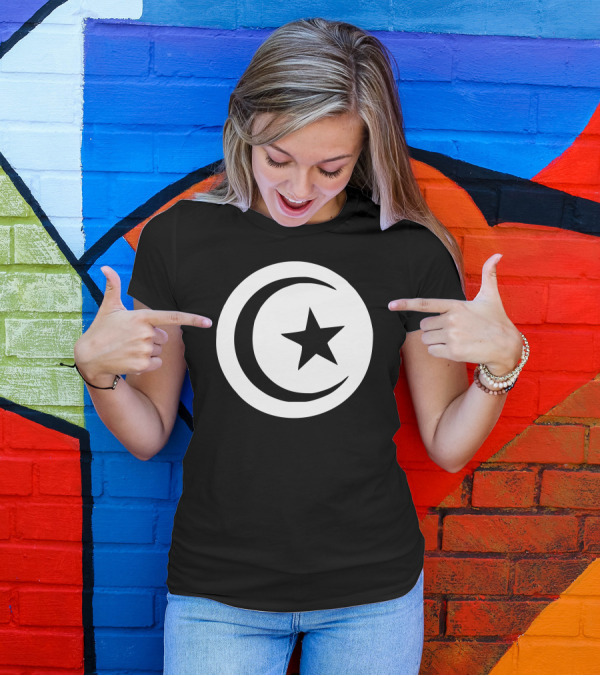 Tunisia International Support Your Country Sport Flag Crescent Star T-Shirt
