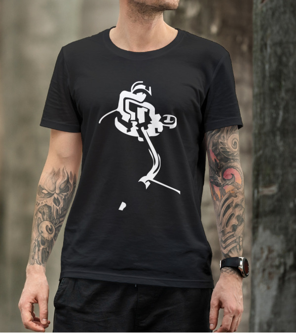 Turntable DjClub Vinyl Dance Music Technics Stylized Abstract DJ Image T-Shirt