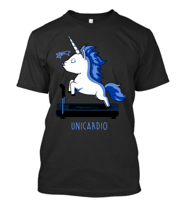 Unicardio Unicorn Treadmill Star Exercise T-Shirt