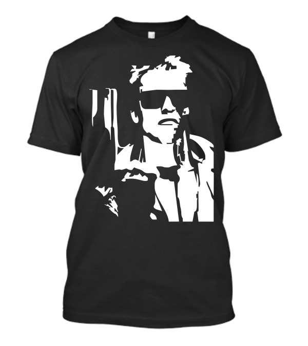 Uomo Terminator Arnold Schwarzenegger Cinema Iconic T-Shirt