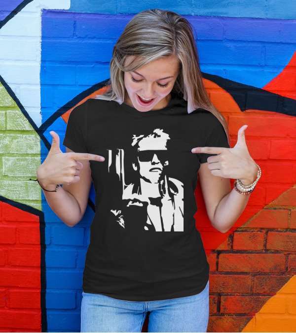 Uomo Terminator Arnold Schwarzenegger Cinema Iconic T-Shirt
