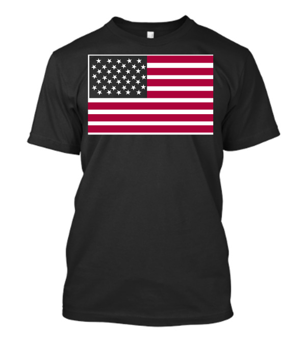 Usa Flag Navy American Patriotic Display T-Shirt