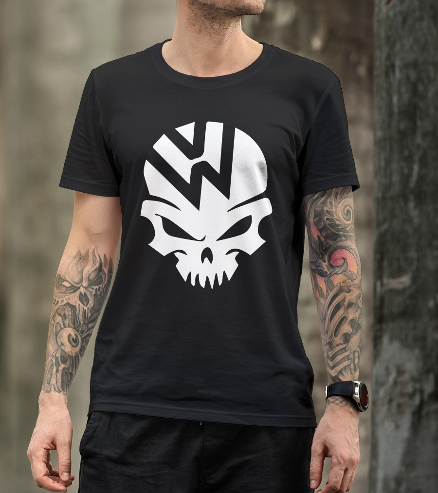 VW Transporter Logo Skull T-Shirt