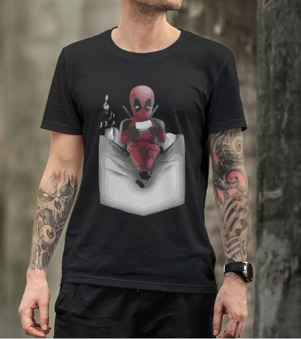 Deadpool Pocket Noodles 'Waiting For Francis' T-Shirt