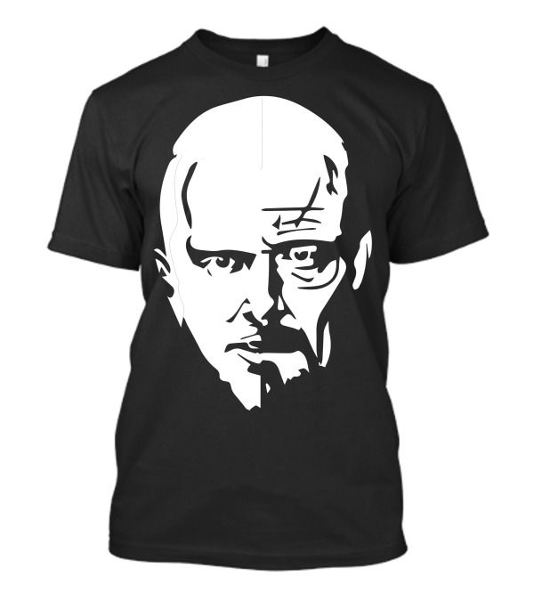 Walter White Jesse Pinkman Breaking Bad Split Face T-Shirt