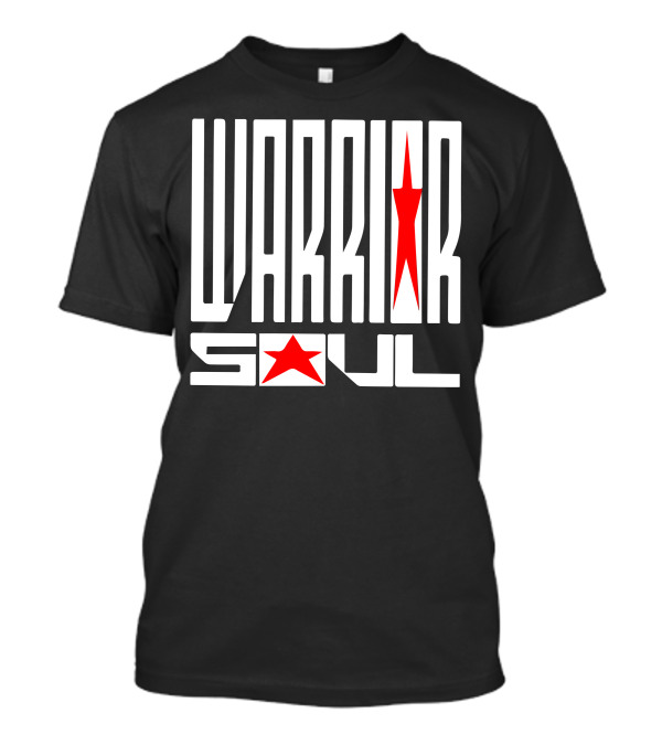 Warrior Soul Star Emblem Bold Typography T-Shirt