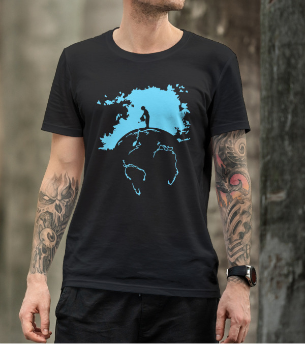 Banksy Style Global Warming Nature Ocean Planet T-Shirt