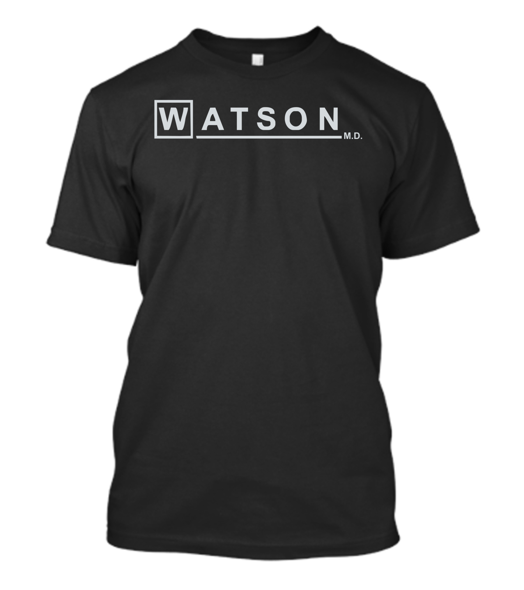 Watson Md Detective Sherlock Holmes House Doctor Tv Show Logo W M.D T-Shirt