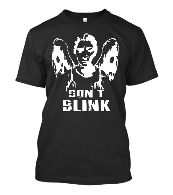 Weeping Angel Don't Blink Doctor Who Iconic Warning T-Shirt