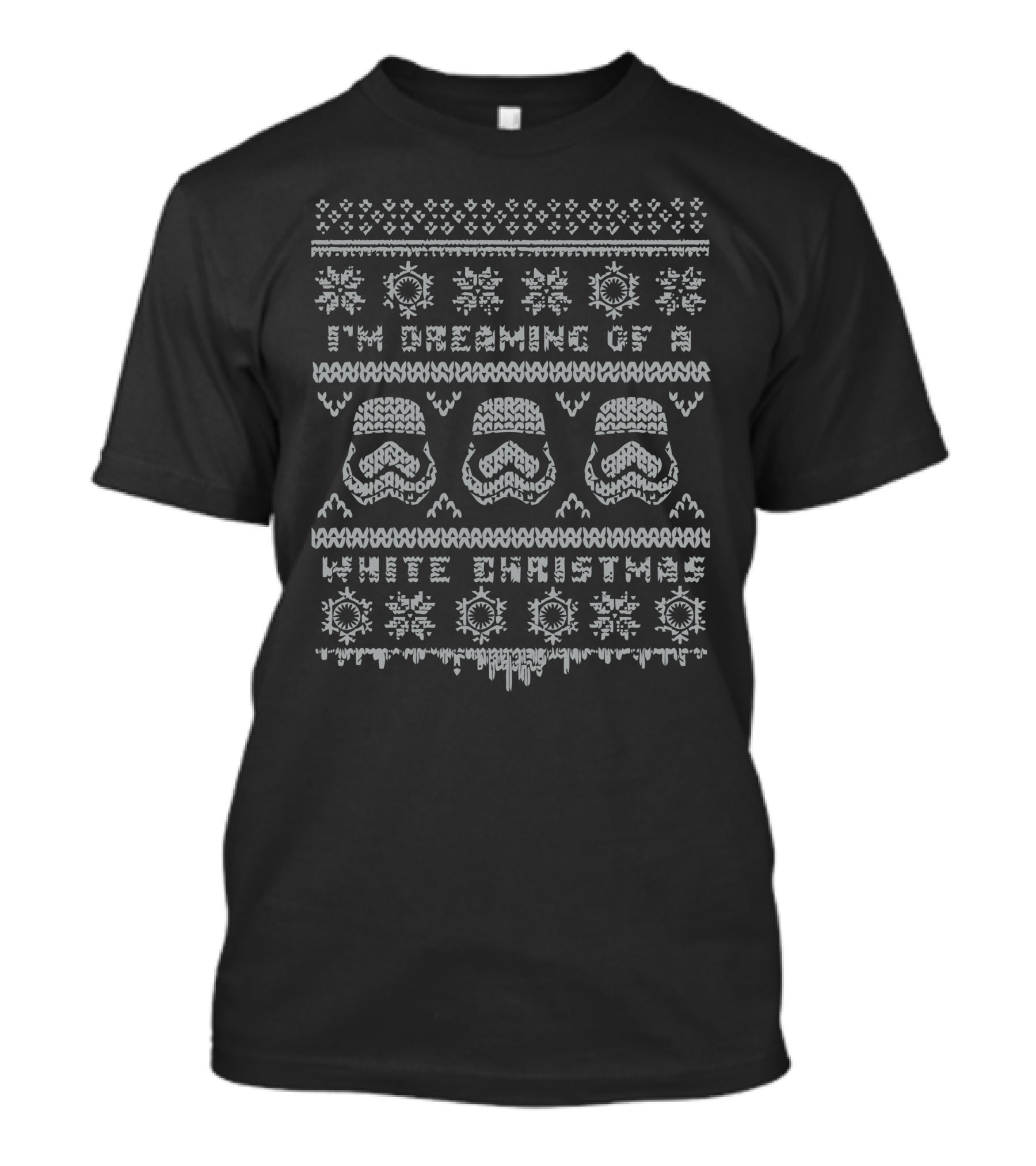 I'm Dreaming Of A White Christmas Stormtrooper Snowflakes T-Shirt