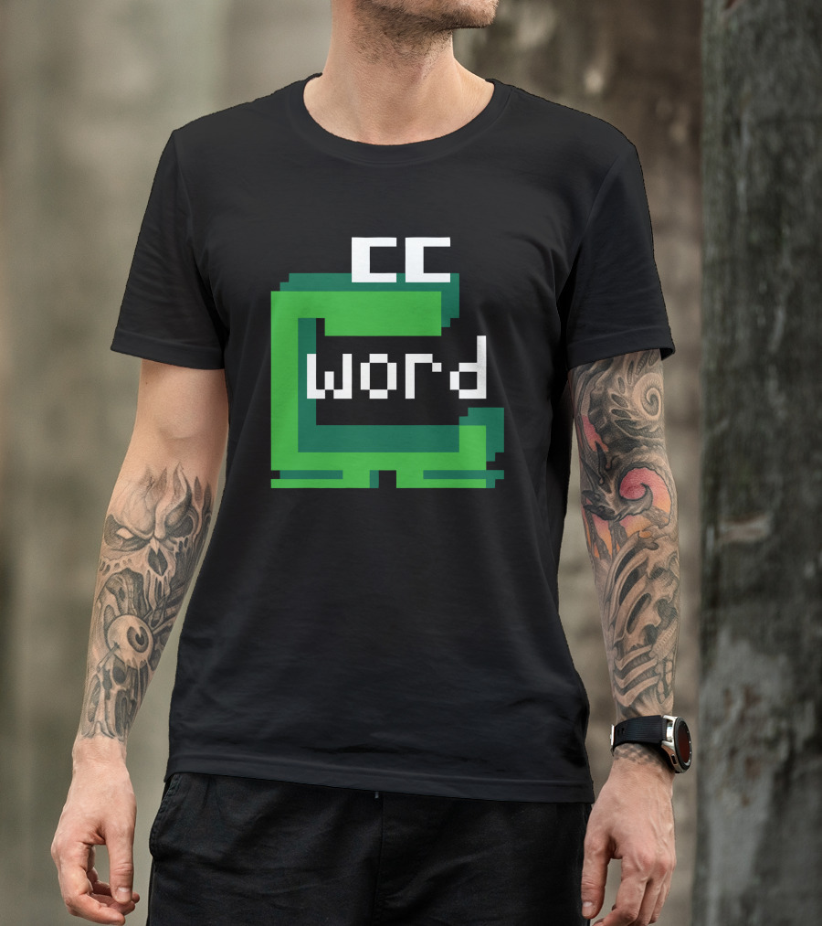 CC Word Muncher Pixel Art Green Character T-Shirt