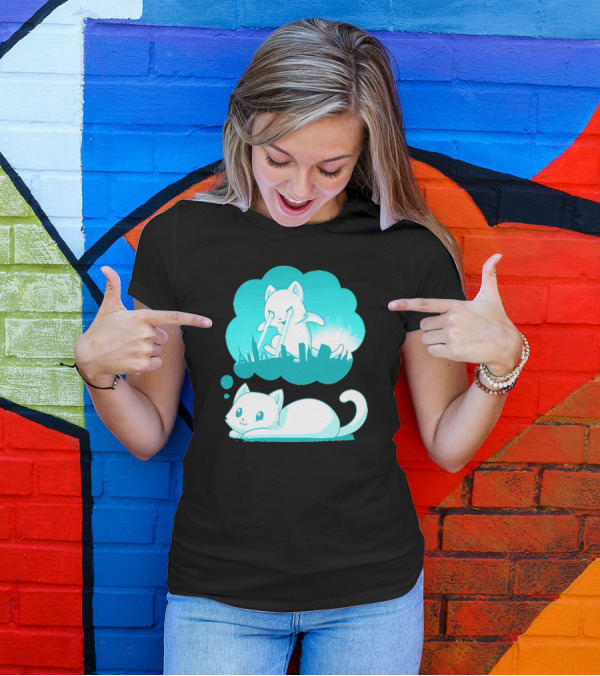 World Domination Cat Dreaming Of Destruction T-Shirt