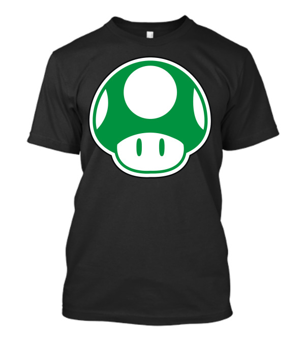1-Up Green Mushroom Power-Up T-Shirt