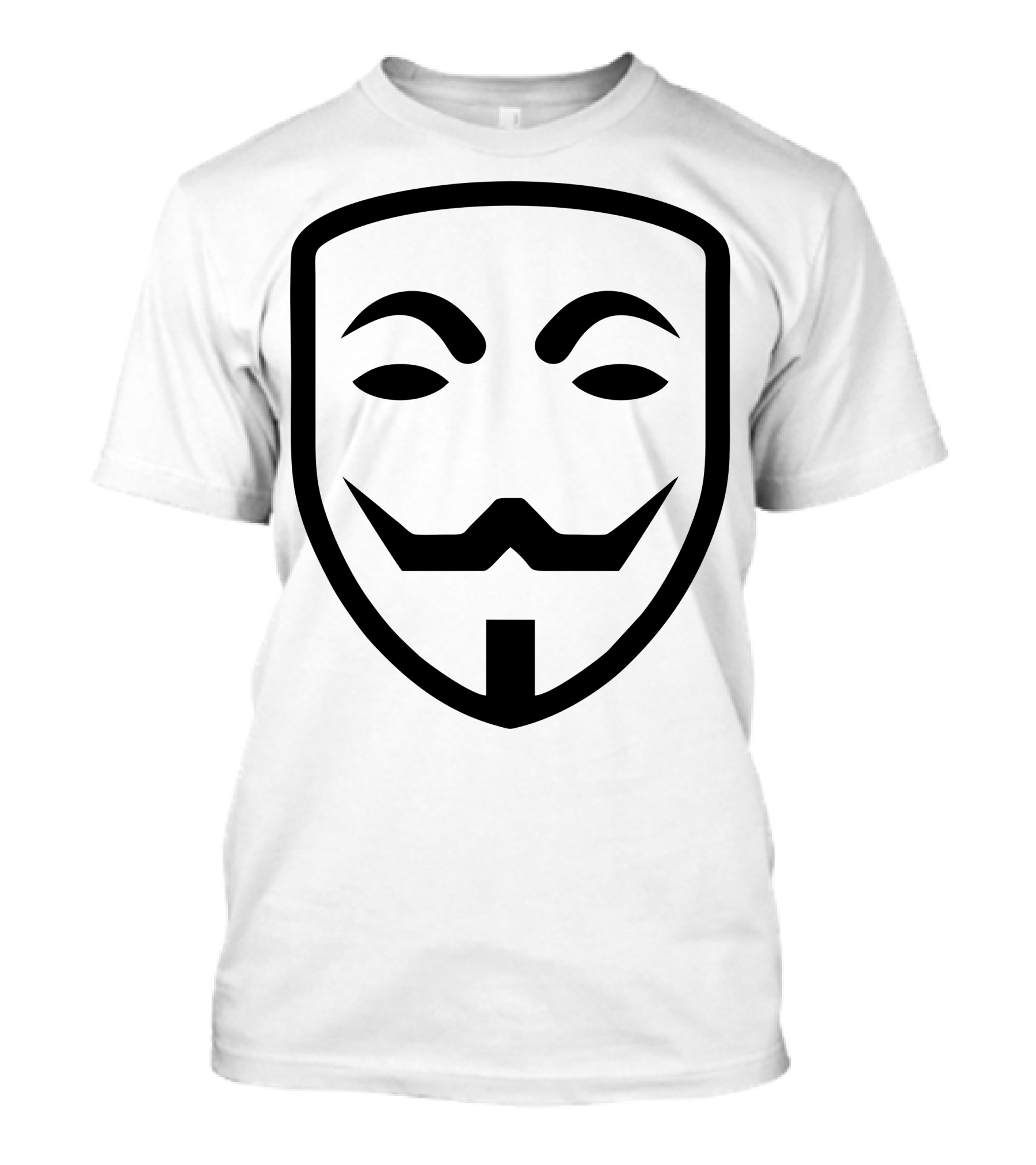 Anonymous Mask Vector Icon Guy Fawkes Face T-Shirt