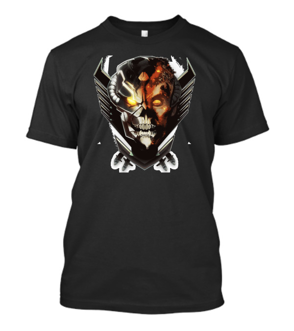 Black Ops Skull Warrior Dual Face Emblem T-Shirt