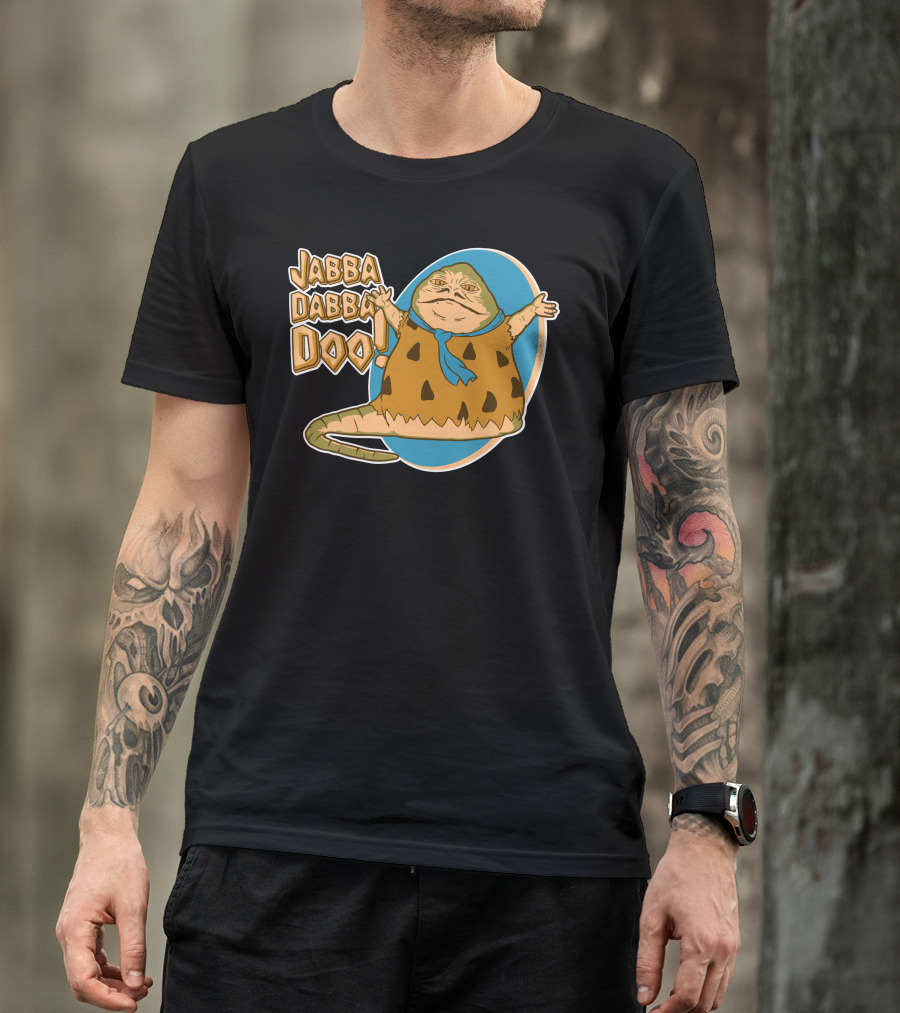 Jabba Dabba Doo Star Wars Flintstones Mashup T-Shirt