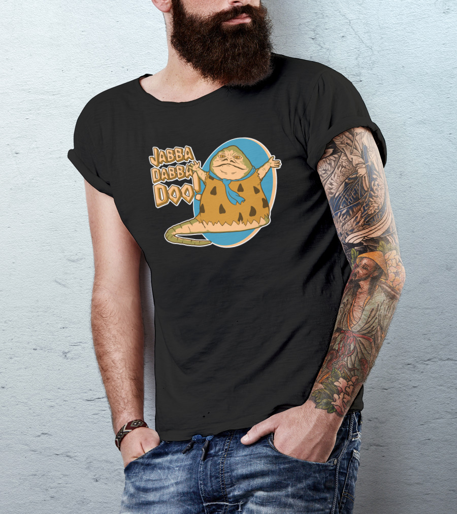 Jabba Dabba Doo Star Wars Flintstones Mashup T-Shirt