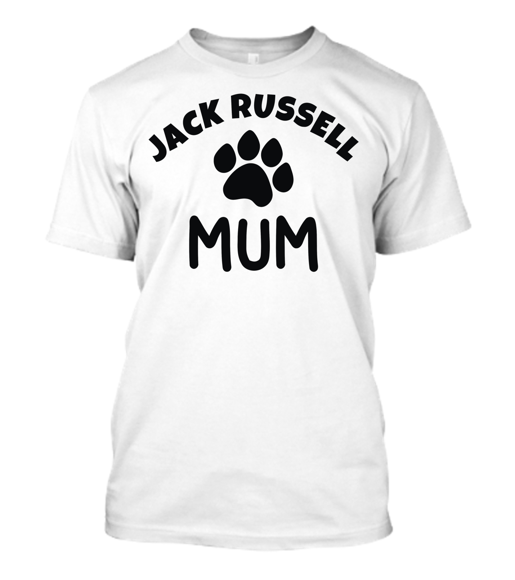 Jack Russell Mum Paws Print T-Shirt