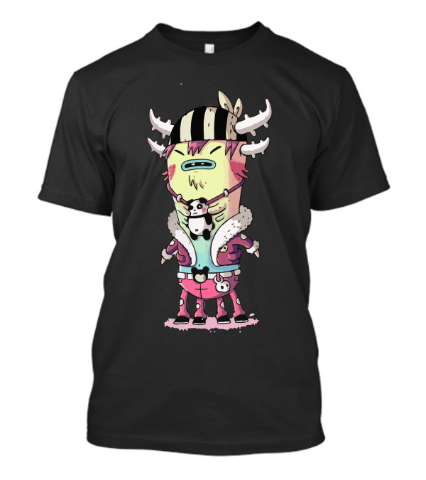 Jackton Unique Character With Striped Hat And Horns T-Shirt