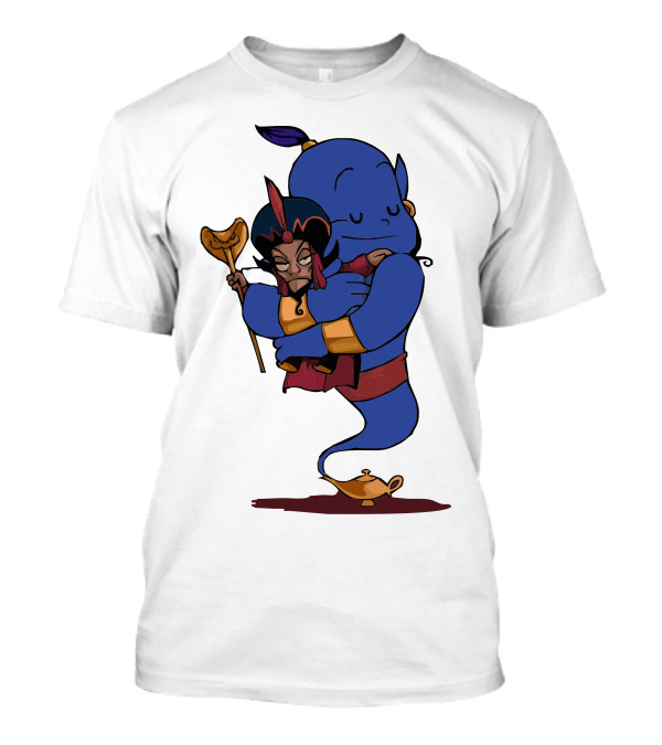 Jafar And Genie Hug With Magic Lamp T-Shirt