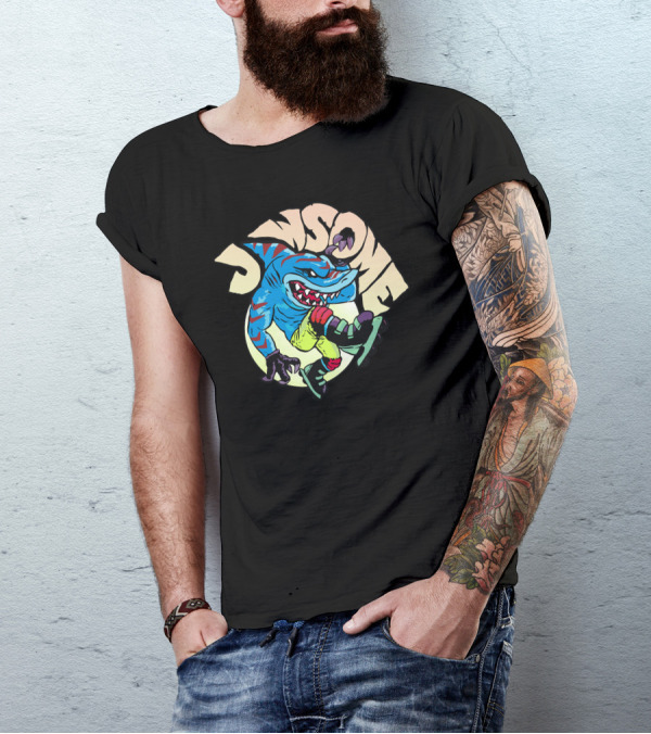 Jawsome Shark Skater T-Shirt