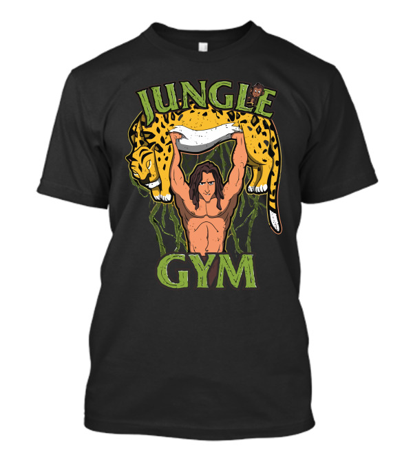 Jungle Gym Strongman Lifting Leopard T-Shirt