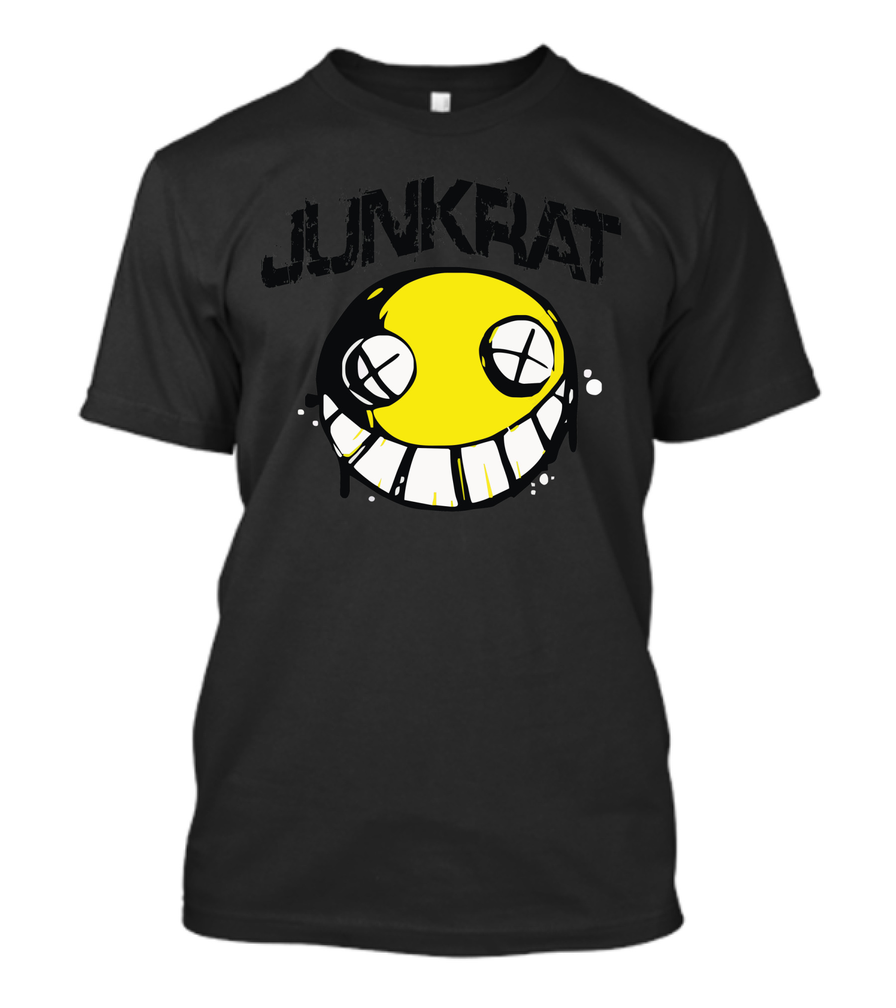 Junkrat Smiling Yellow Face Crossed Eyes T-Shirt