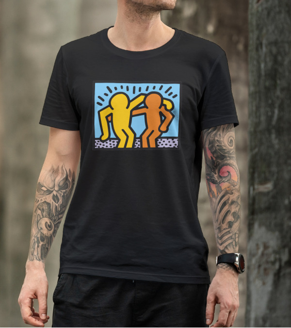 Keith Haring Dancing Figures Classic Pop T-Shirt