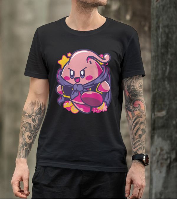 Kirbuu Majin Buu Kirby Fusion Crossover Fan T-Shirt