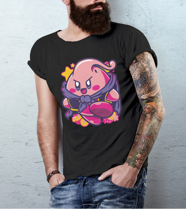 Kirbuu Majin Buu Kirby Fusion Crossover Fan T-Shirt