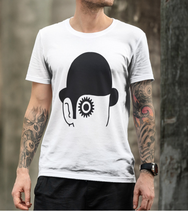 Kubrick A Clockwork Orange Mecanique Iconic Gear Eye T-Shirt