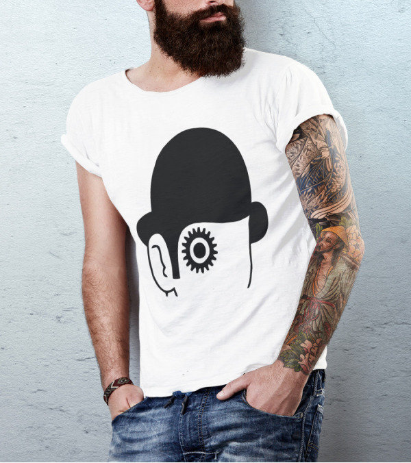 Kubrick A Clockwork Orange Mecanique Iconic Gear Eye T-Shirt
